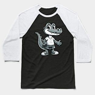 cute crocodile Baseball T-Shirt